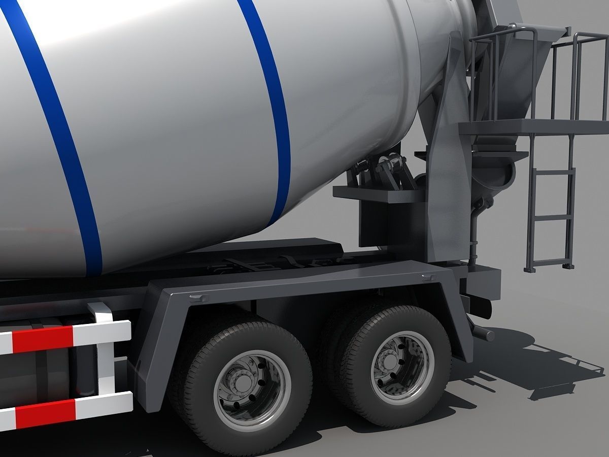 Collection Cement Mixer Concrete pumper 3D model_39