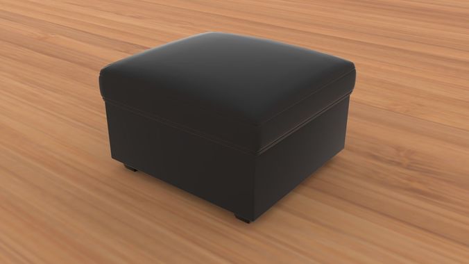 Modern Ottoman Single Low-poly 3D model