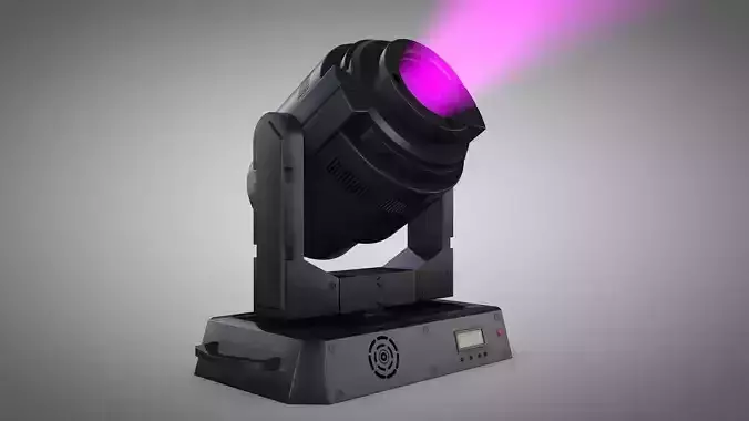 Spotlight moving light Low-poly 3D model