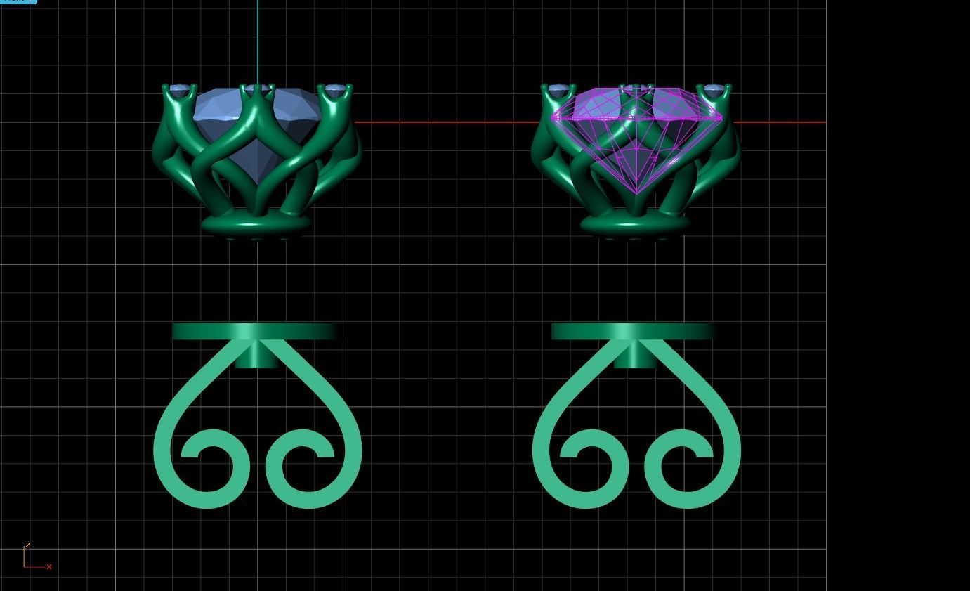 WHITEFLASH EARRING 60 3D print model_3