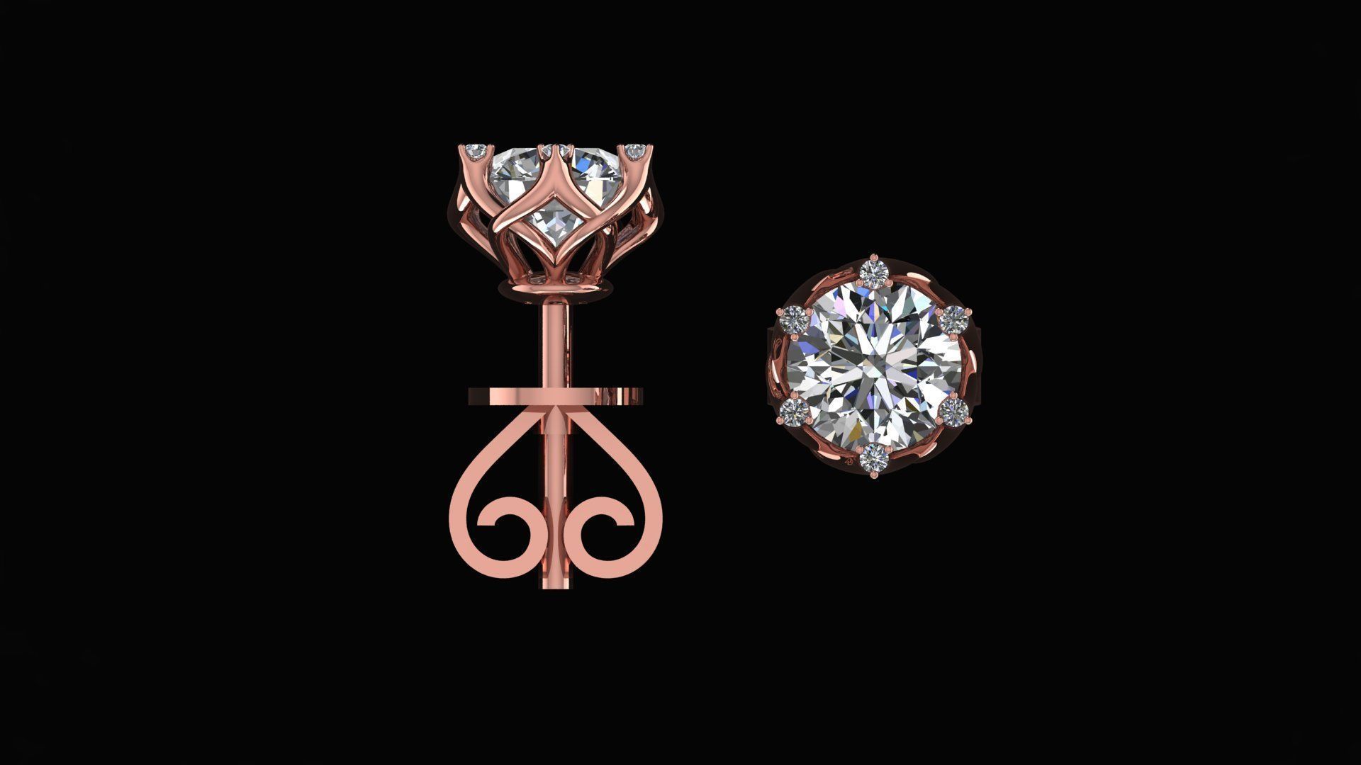 WHITEFLASH EARRING 60 3D print model_2