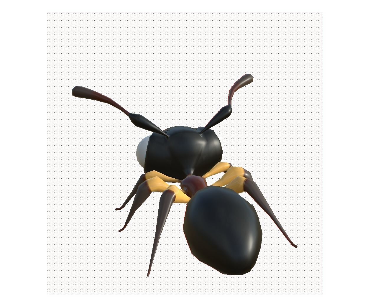 3D Ant disney Low-poly 3D model_11