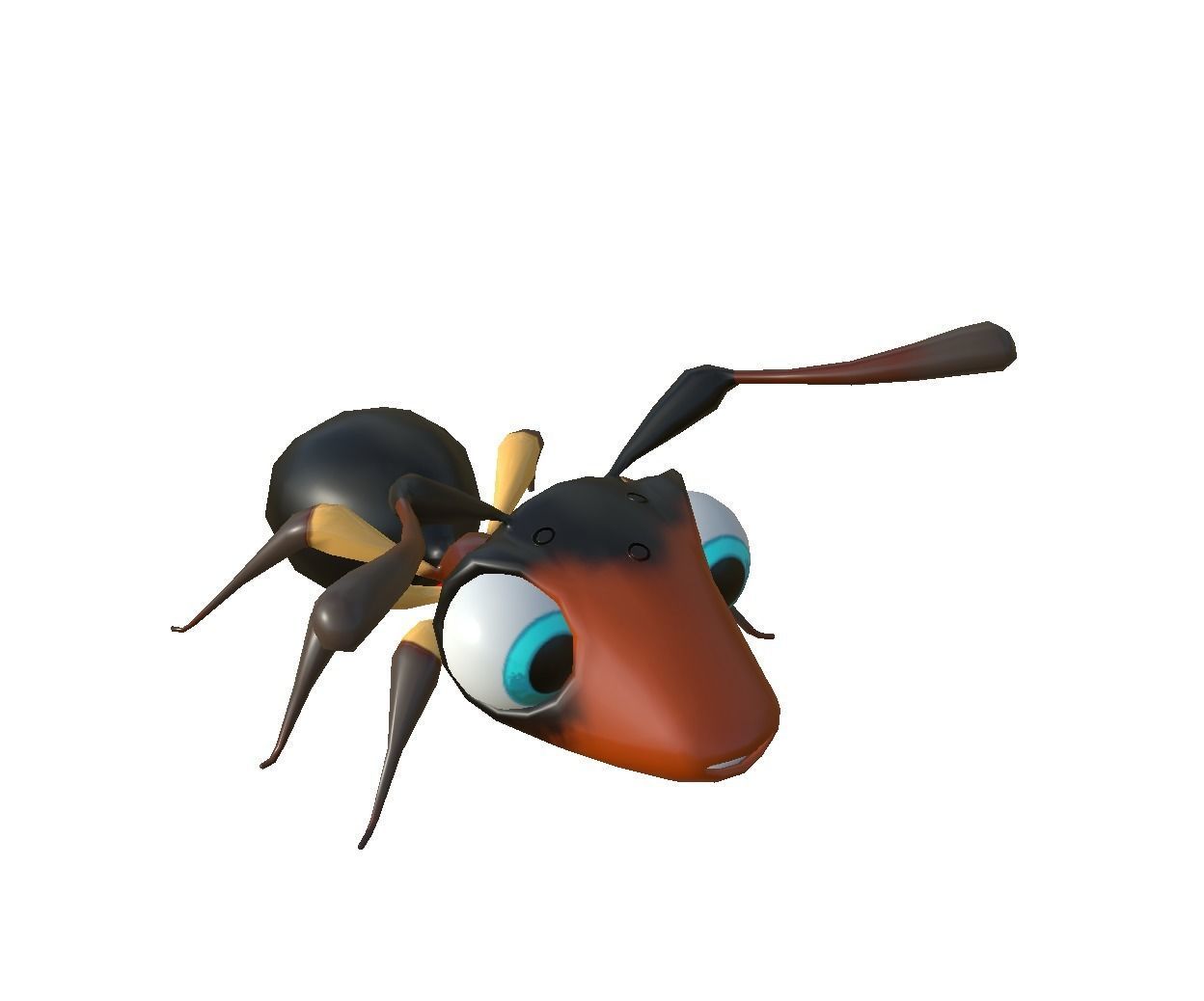 3D Ant disney Low-poly 3D model_9