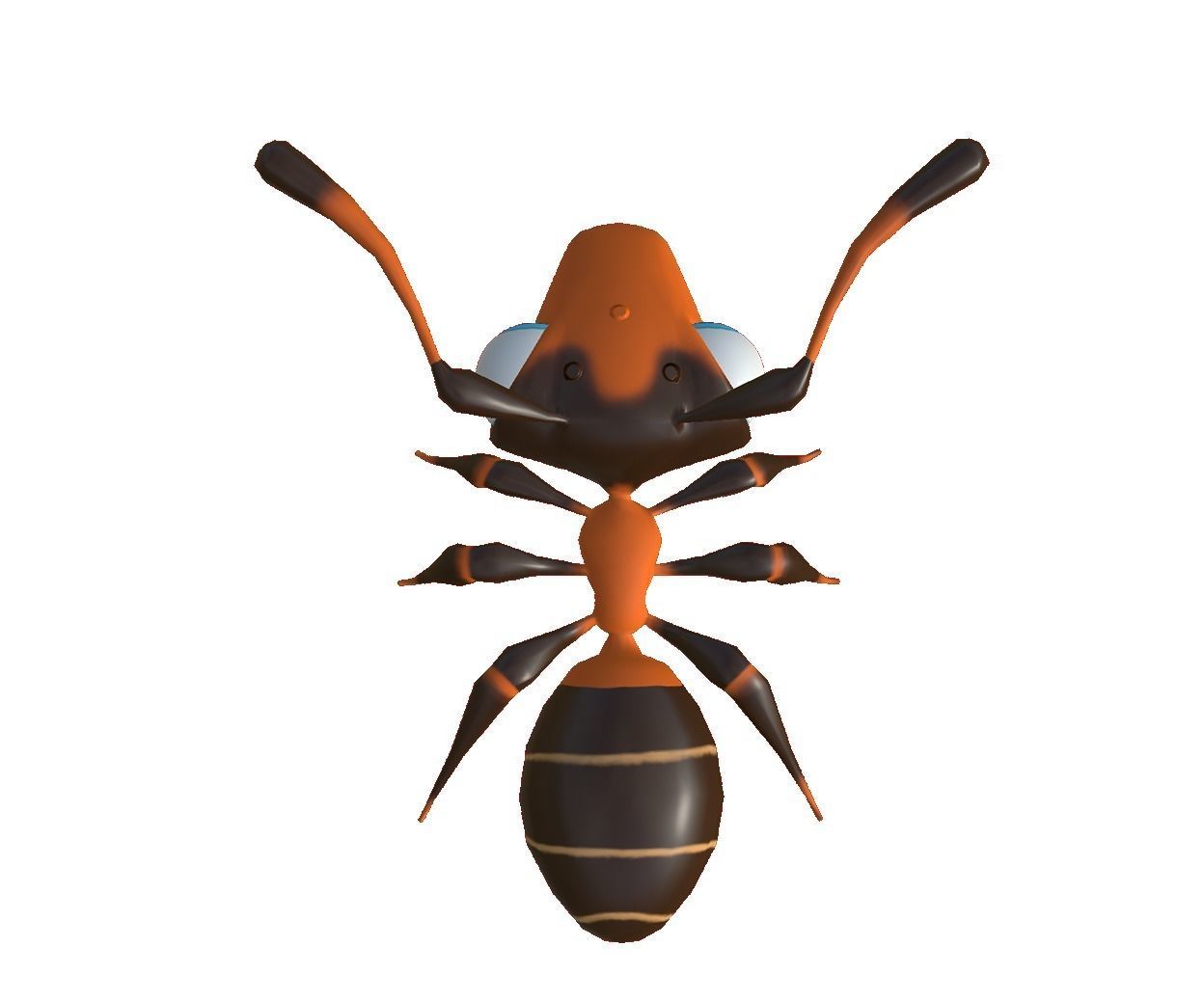 3D Ant disney Low-poly 3D model_10