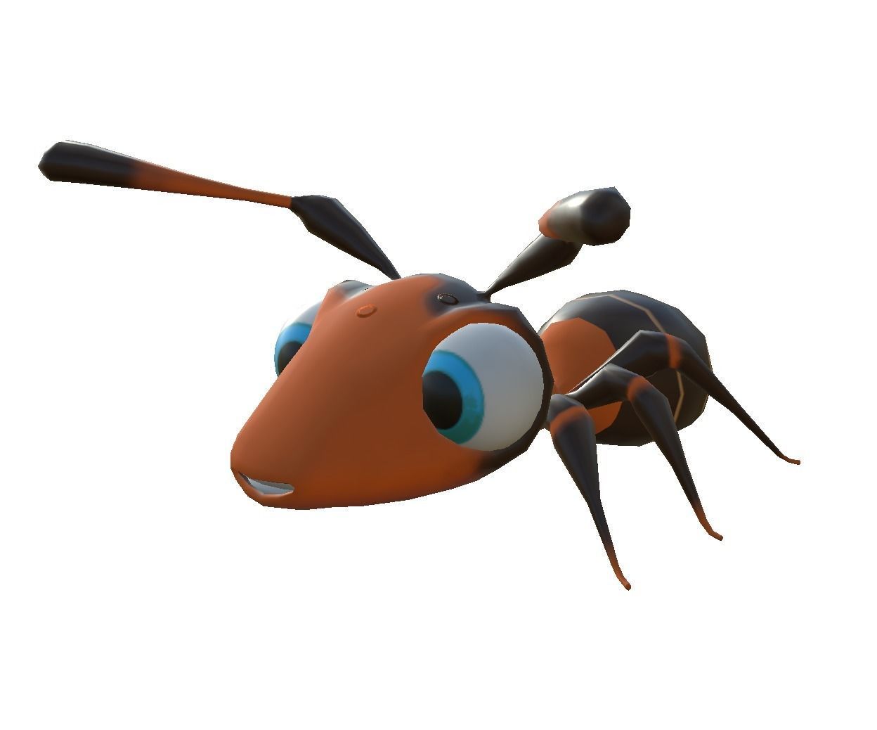 3D Ant disney Low-poly 3D model_8