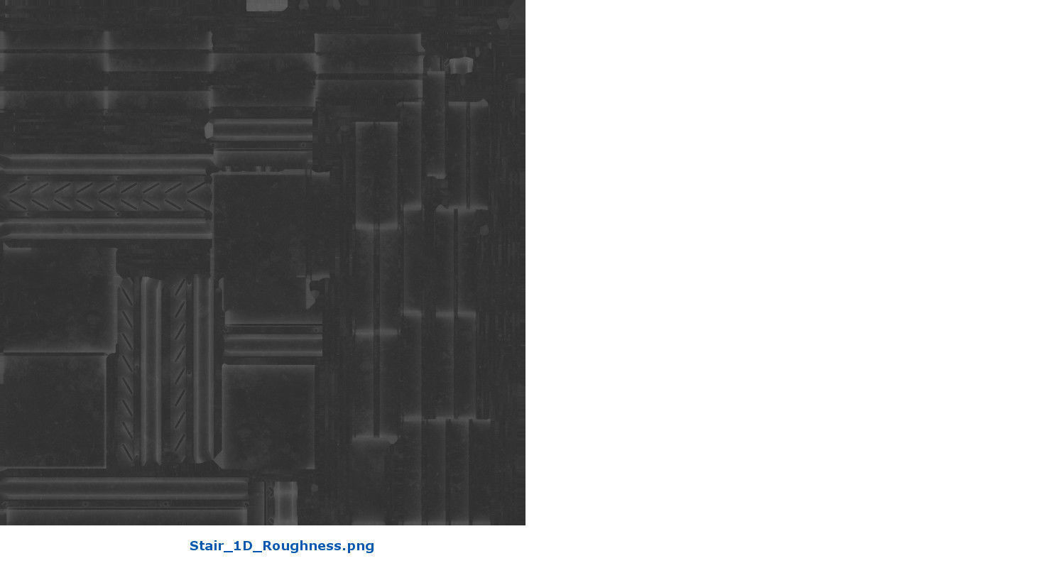 Stair 1D Low-poly 3D model_11