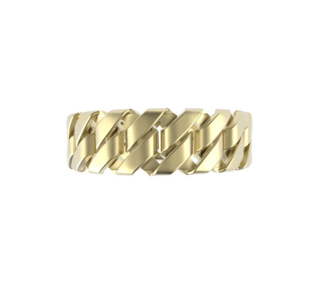 Chain Link Gents Ring - UK Size V 3D print model_2