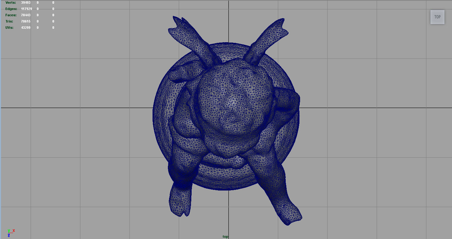 Cupid figurine Low-poly 3D model_9