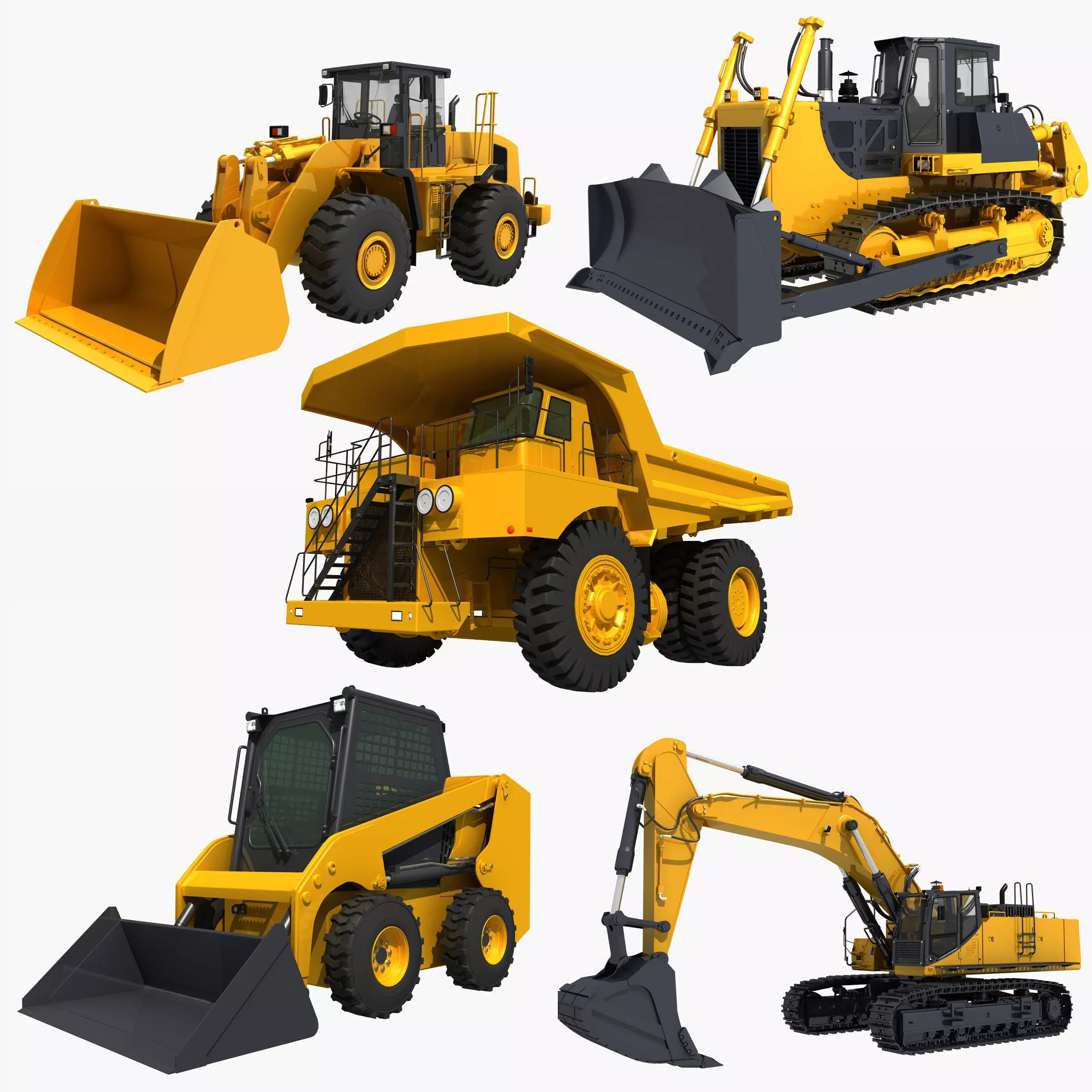 Collection Heavy Vehicle Industrial 01 3D model