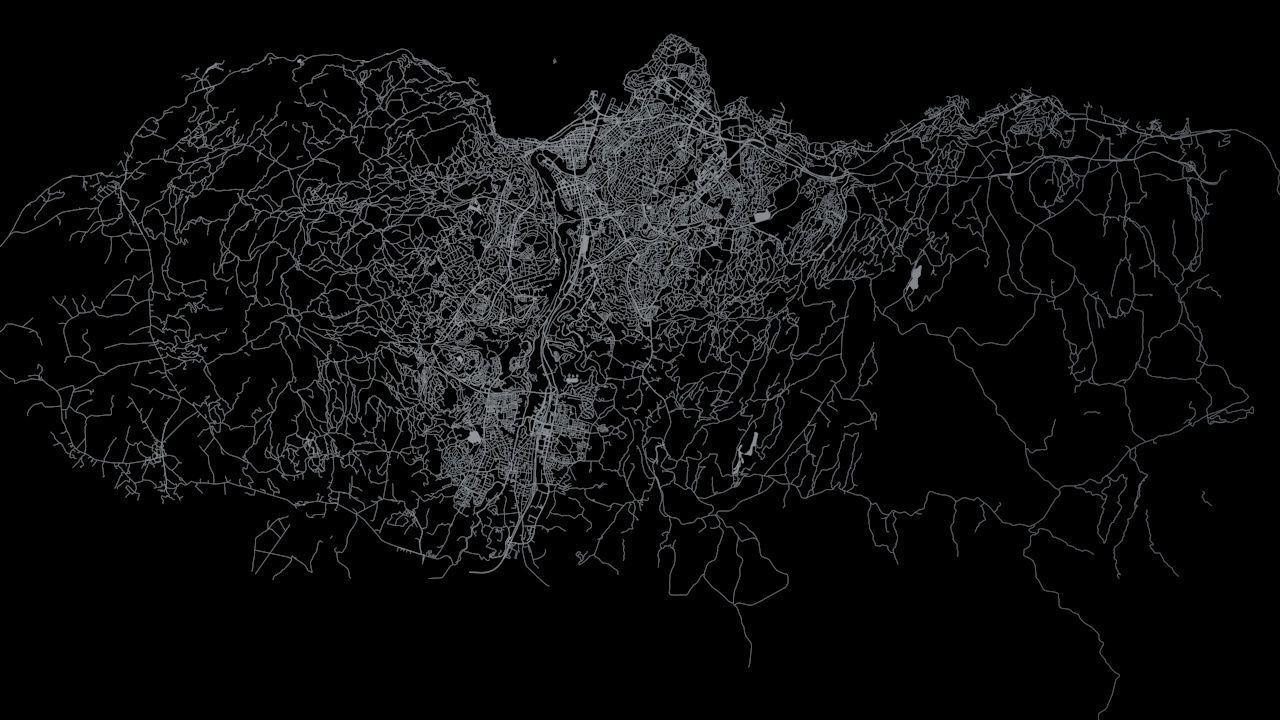 Trondheim Area Road Network and Streets 3D model_7