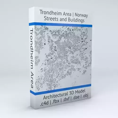 Trondheim Area Streets and Buildings