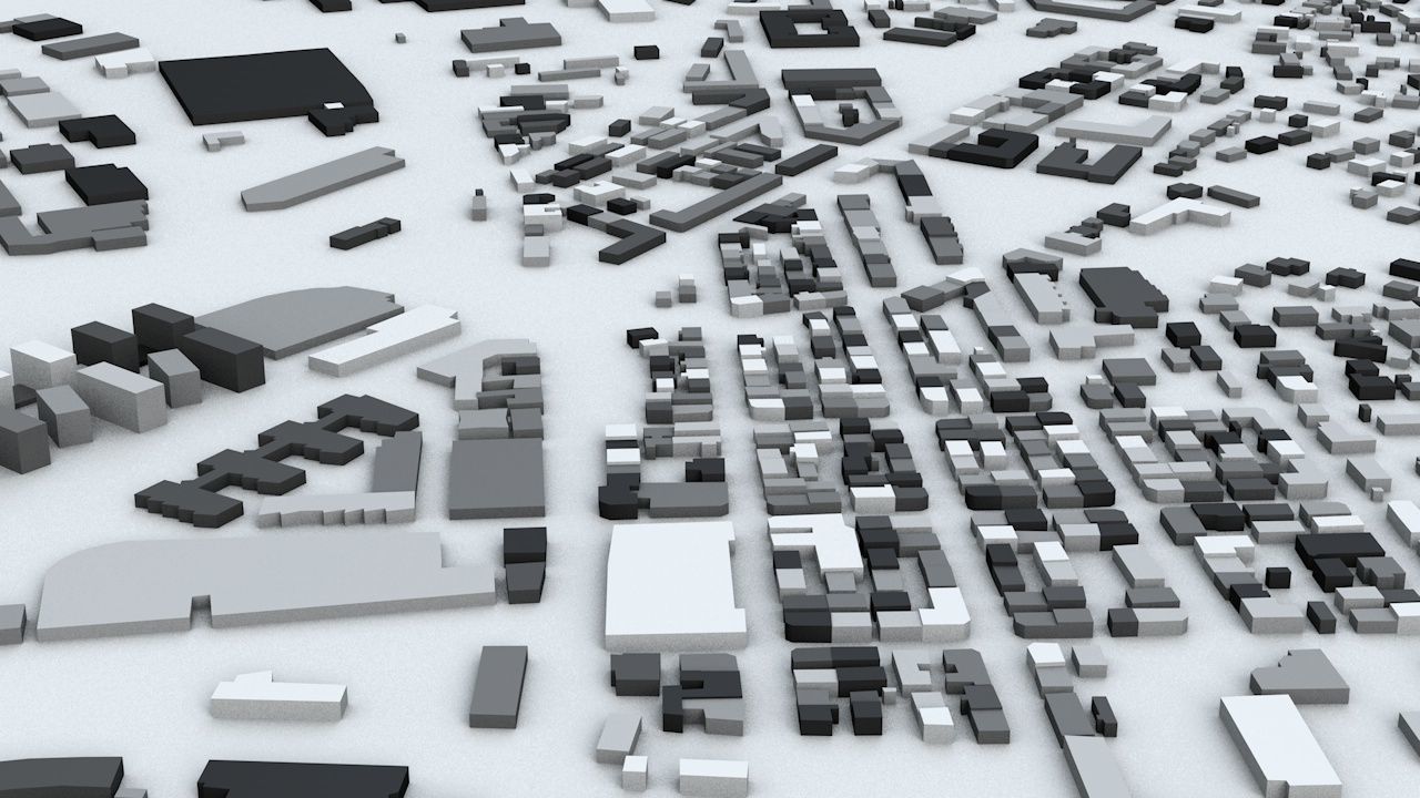 Trondheim Area Streets and Buildings 3D model_5