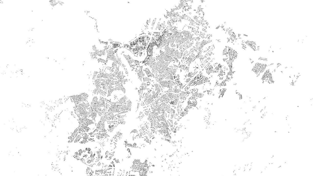 Trondheim Area Streets and Buildings 3D model_9