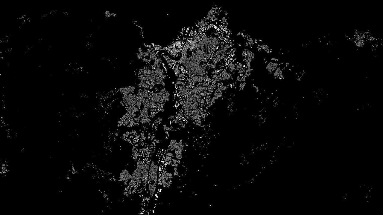 Trondheim Area Streets and Buildings 3D model_8