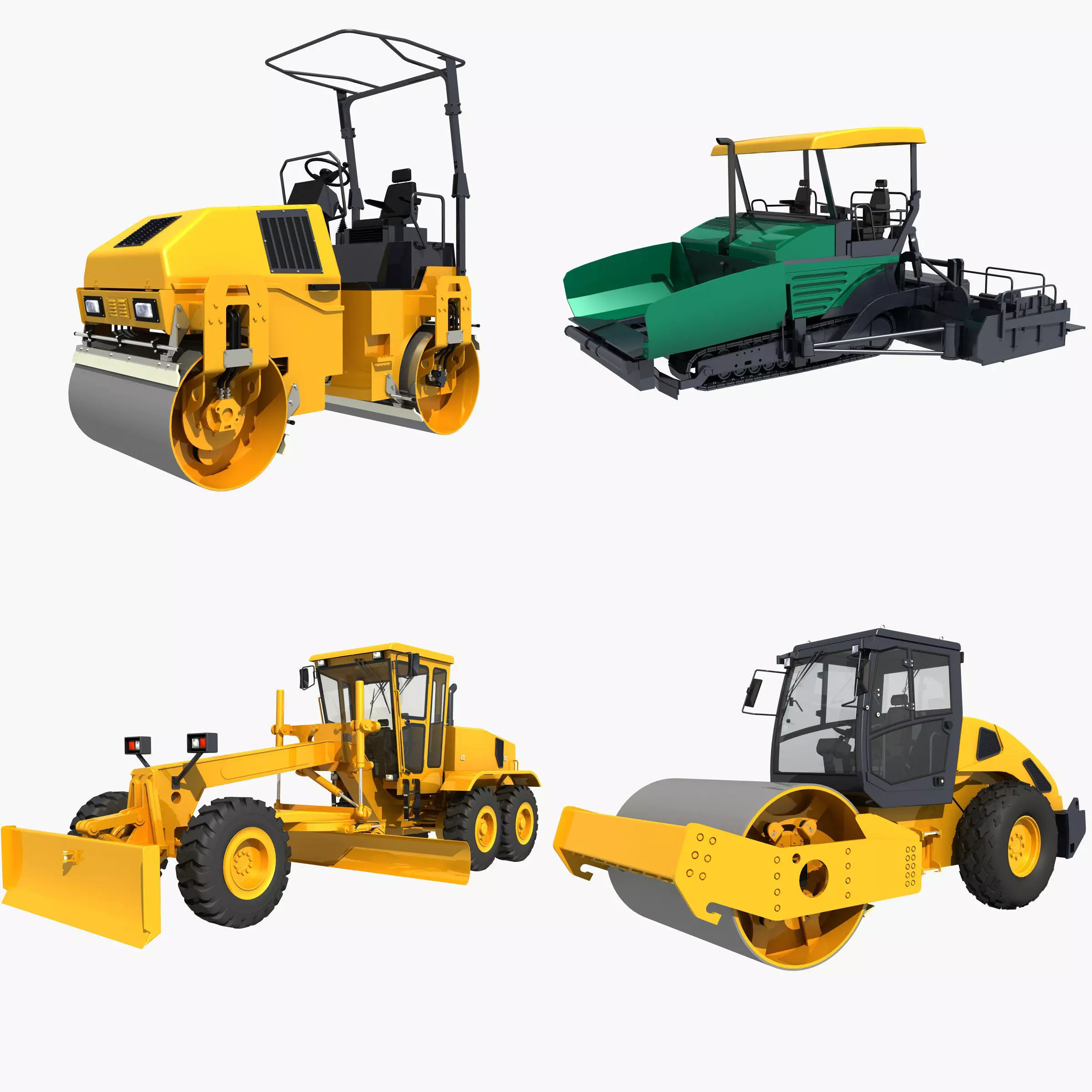 Collection Construction Vehicles 02 3D model_0