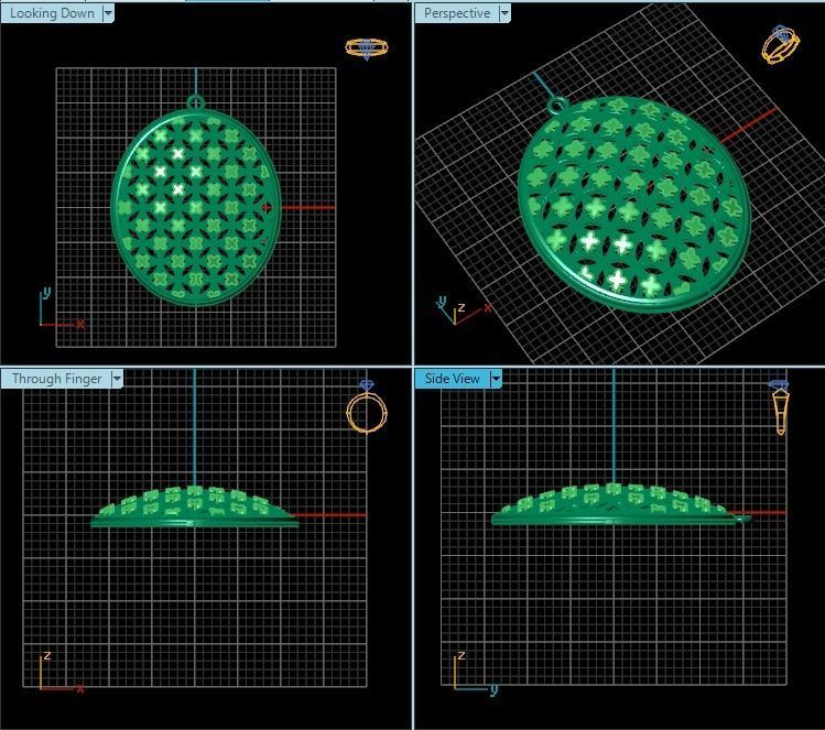Pendant T01054 3D print model_2