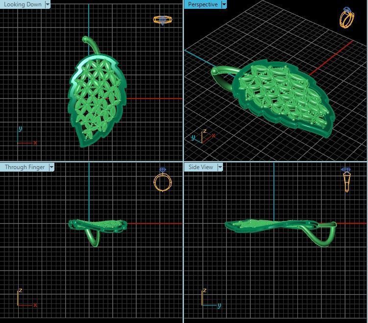 Pendant T01056 3D print model_2
