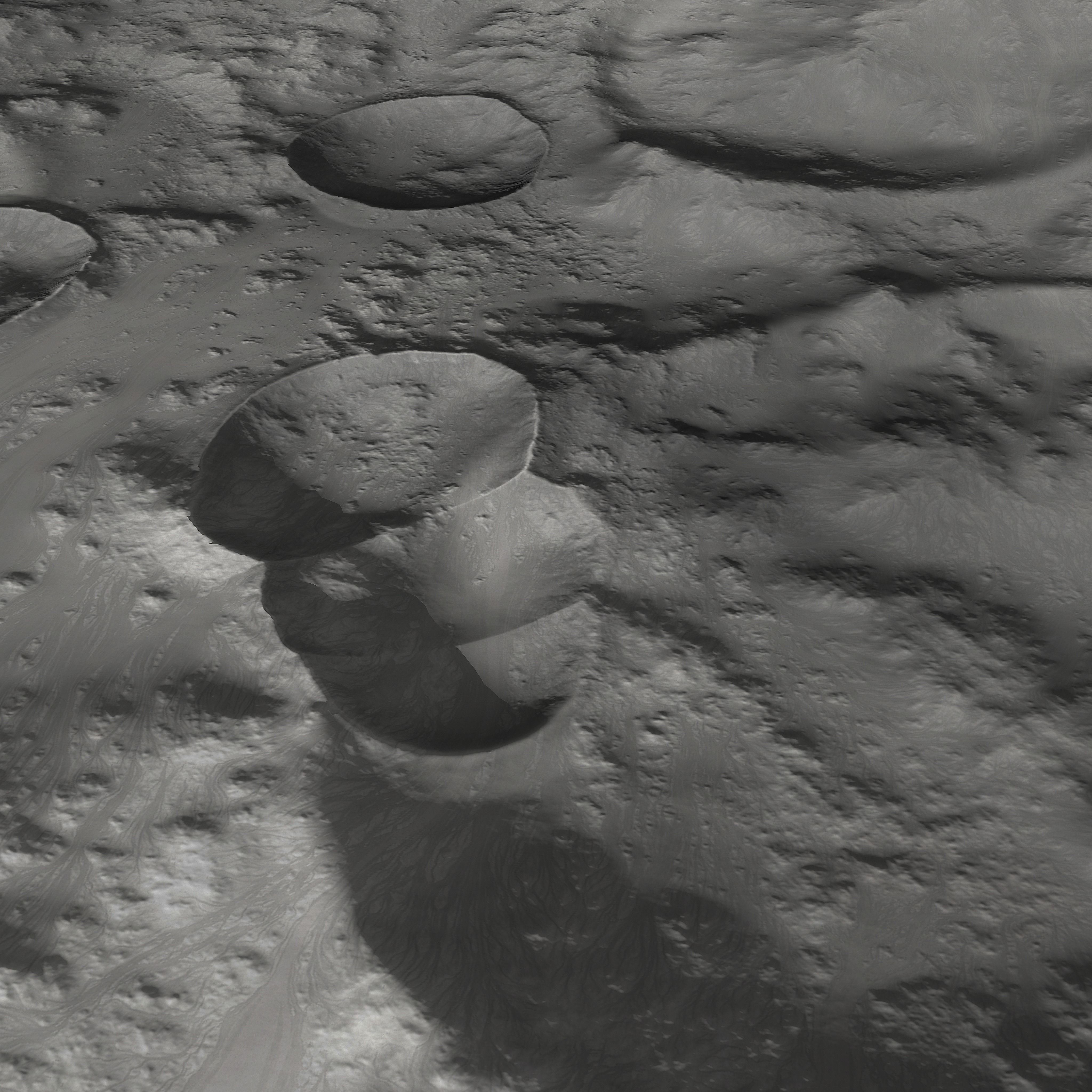 Large-Scale Moon Environment - Plains Low-poly 3D model_4