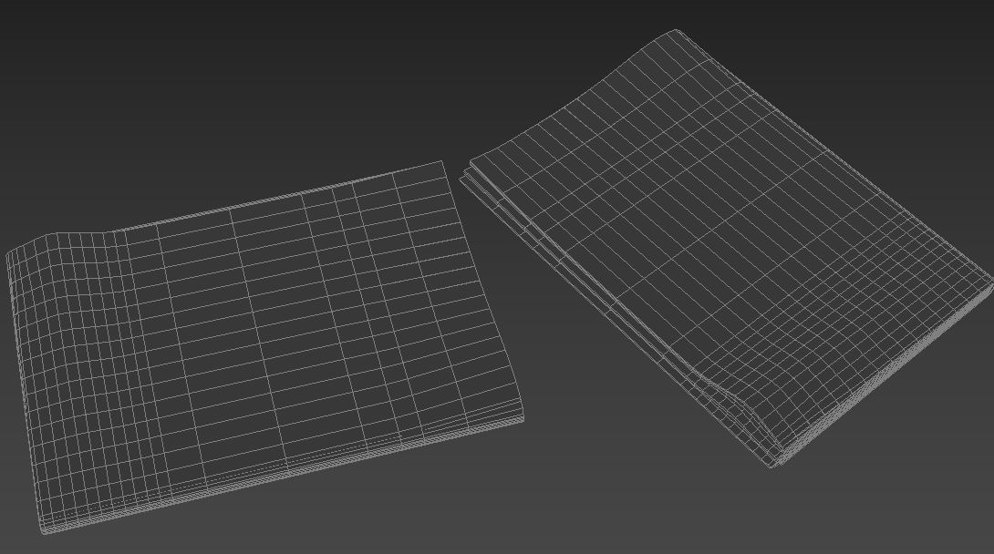 newspaper two newspapers 3D model_4