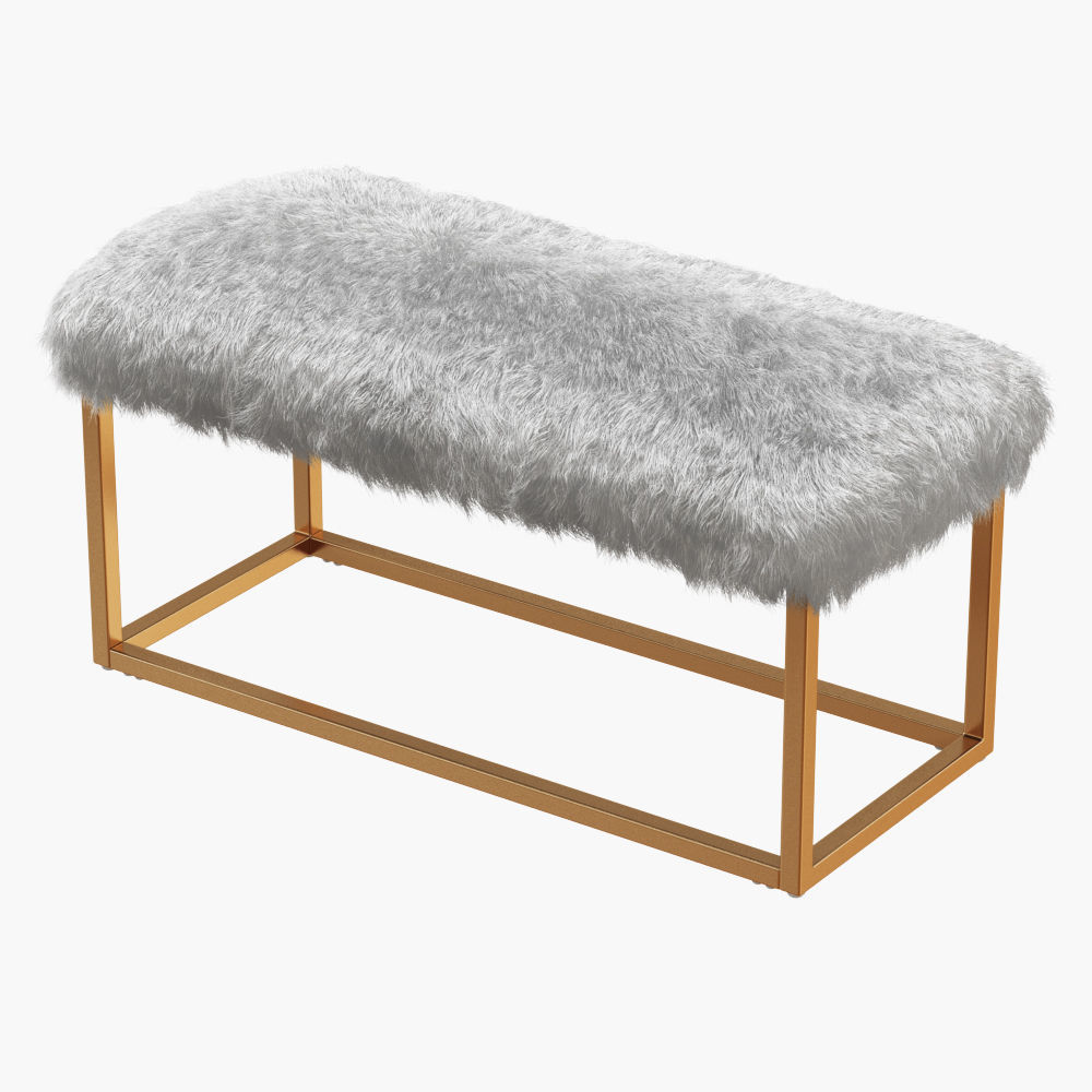 Bostrom Upholstered Bench 3D model_2
