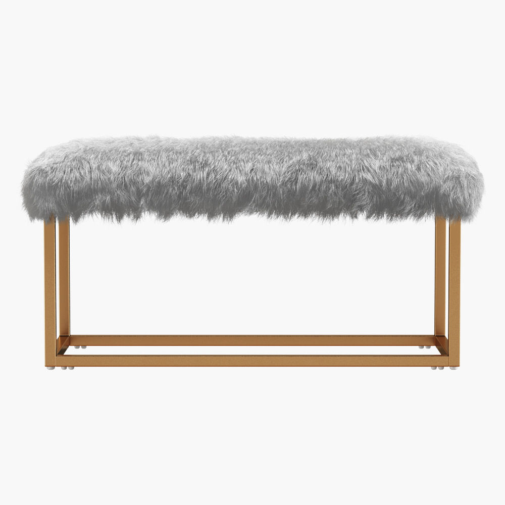 Bostrom Upholstered Bench 3D model_1