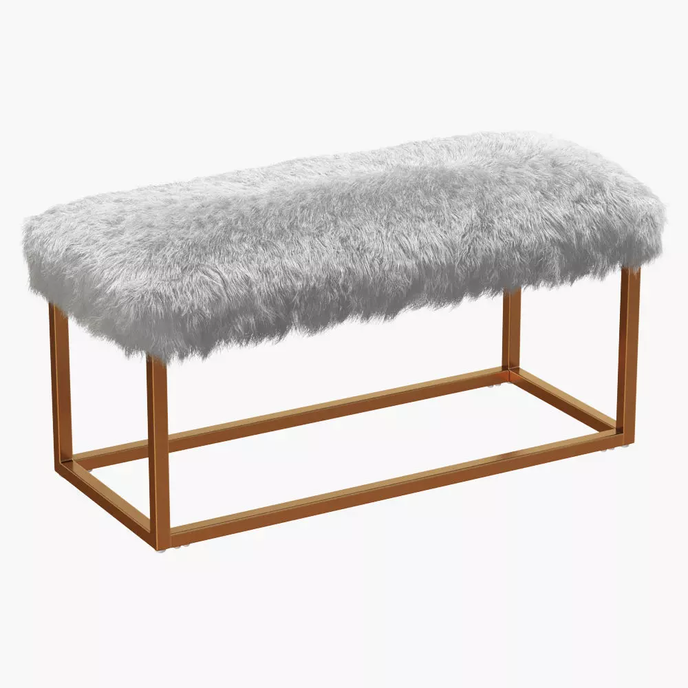 Bostrom Upholstered Bench 3D model_0