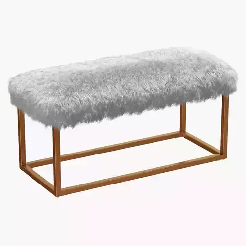 Bostrom Upholstered Bench 3D model