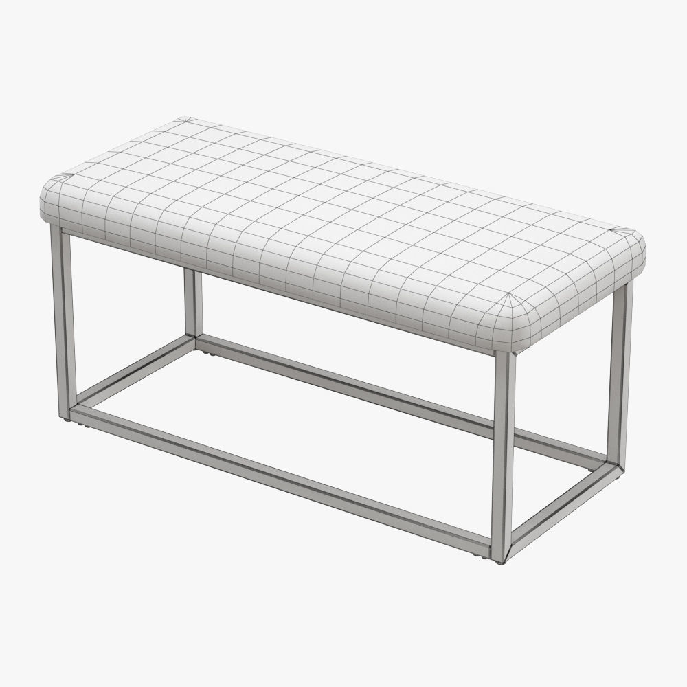 Bostrom Upholstered Bench 3D model_3