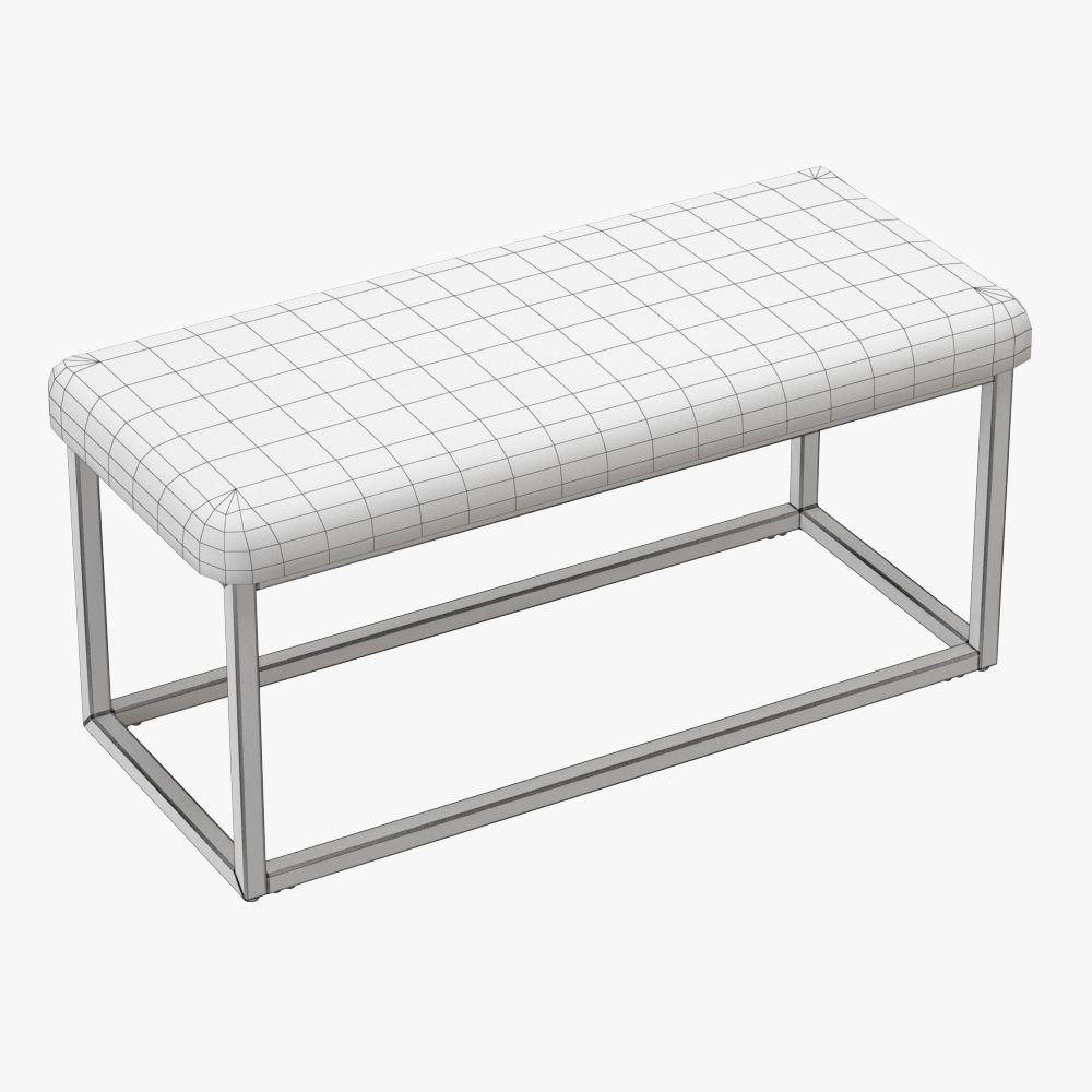 Bostrom Upholstered Bench 3D model_4