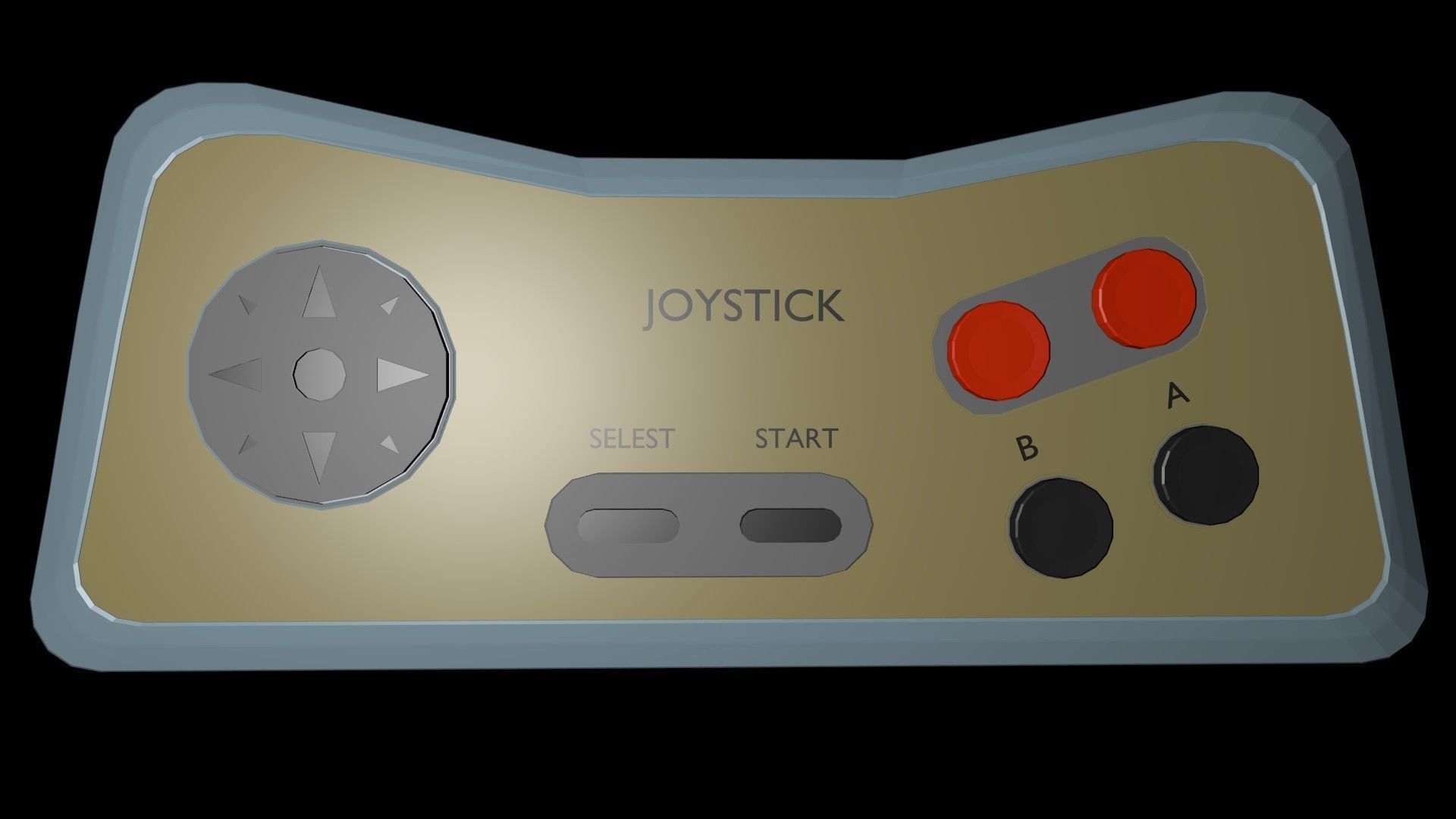 Low poly joystick 4 Low-poly 3D model
