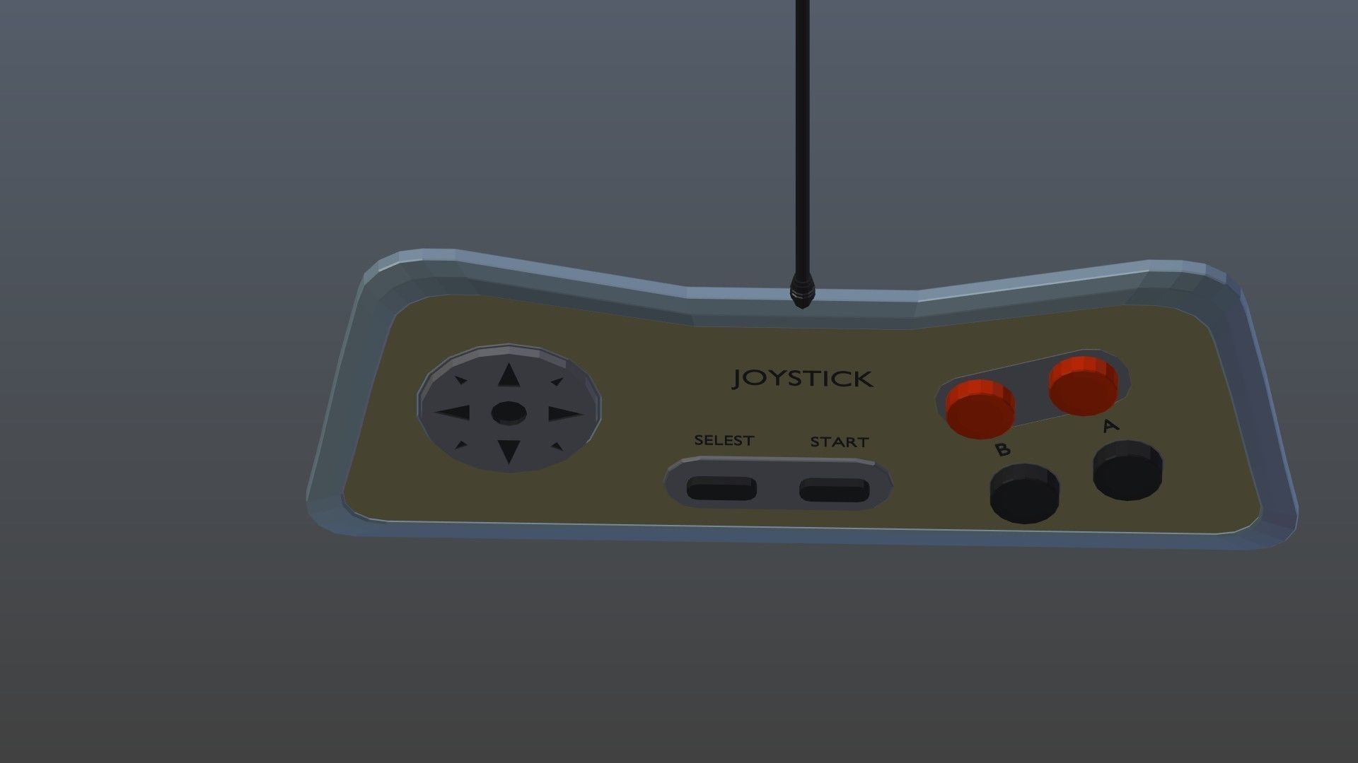Low poly joystick 5 Low-poly 3D model_7
