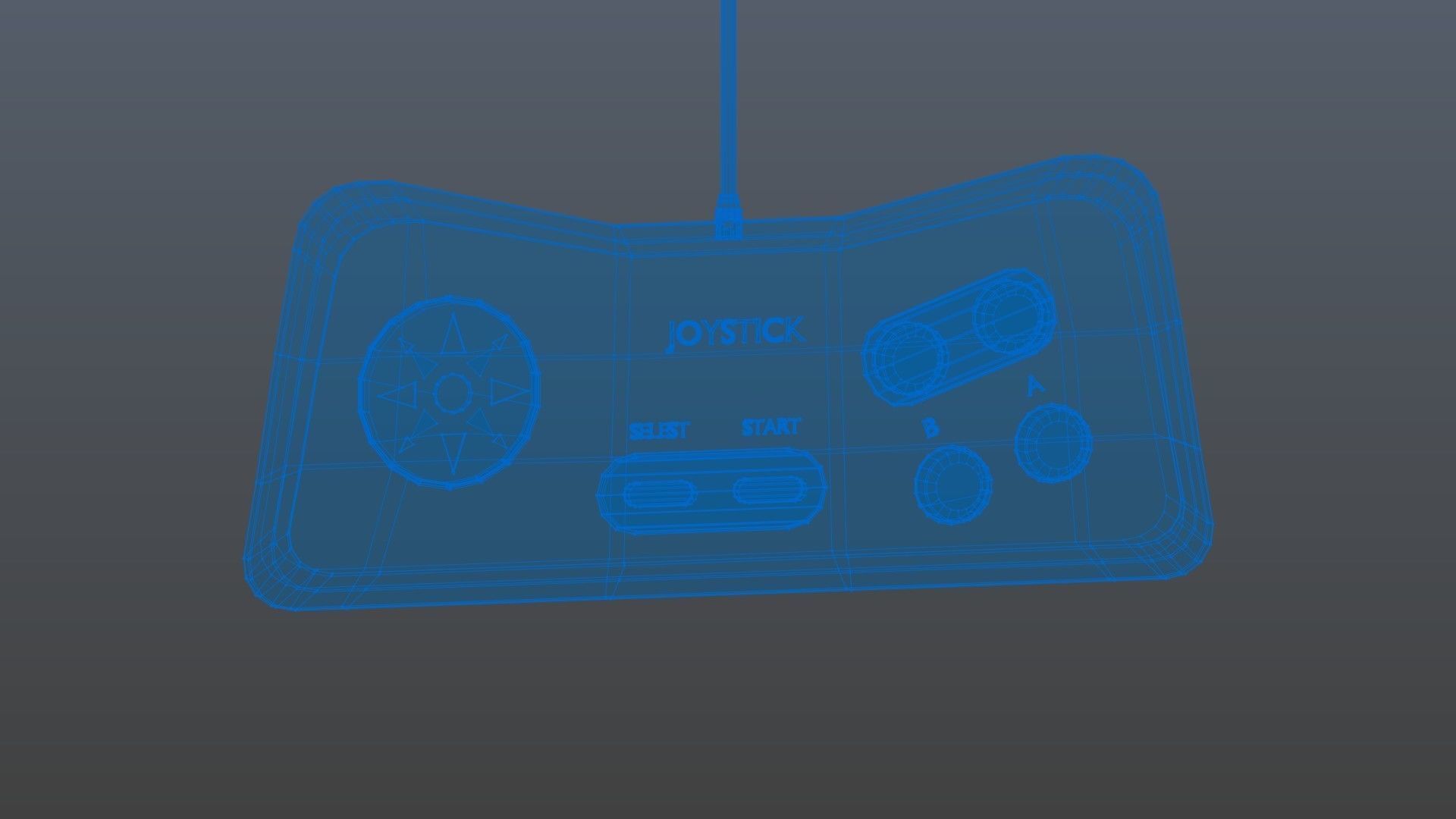 Low poly joystick 5 Low-poly 3D model_11