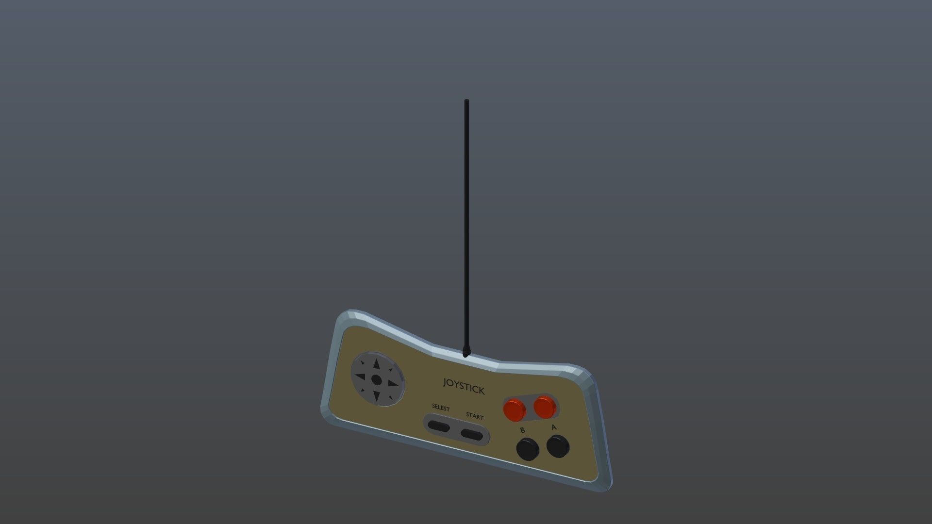 Low poly joystick 5 Low-poly 3D model_2