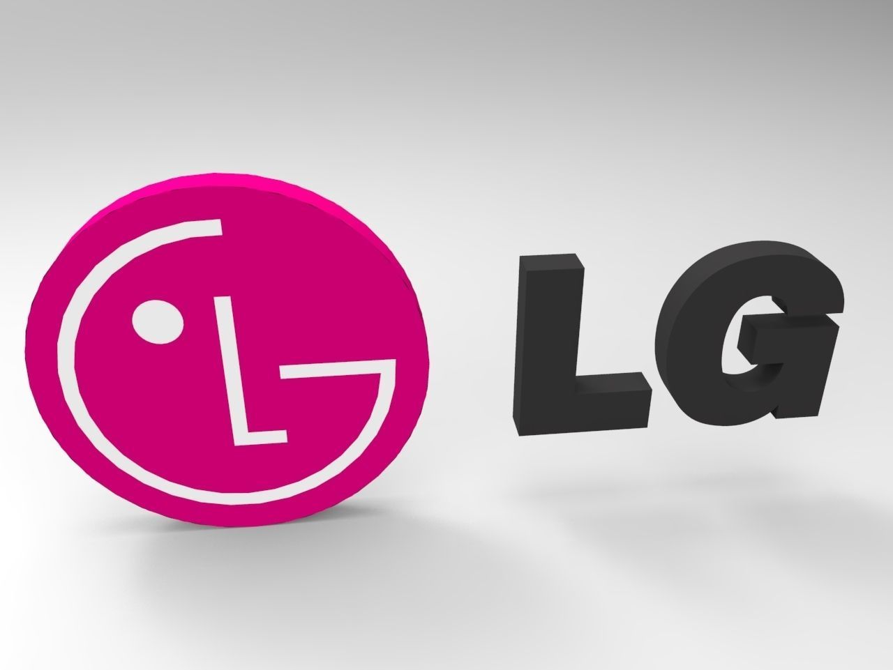 LG Logo Low-poly 3D model_2