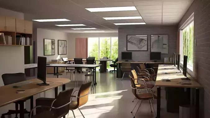 ArchiOffice office with desks and chairs