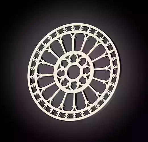 Medieval rose window Ostuni Cathedral 