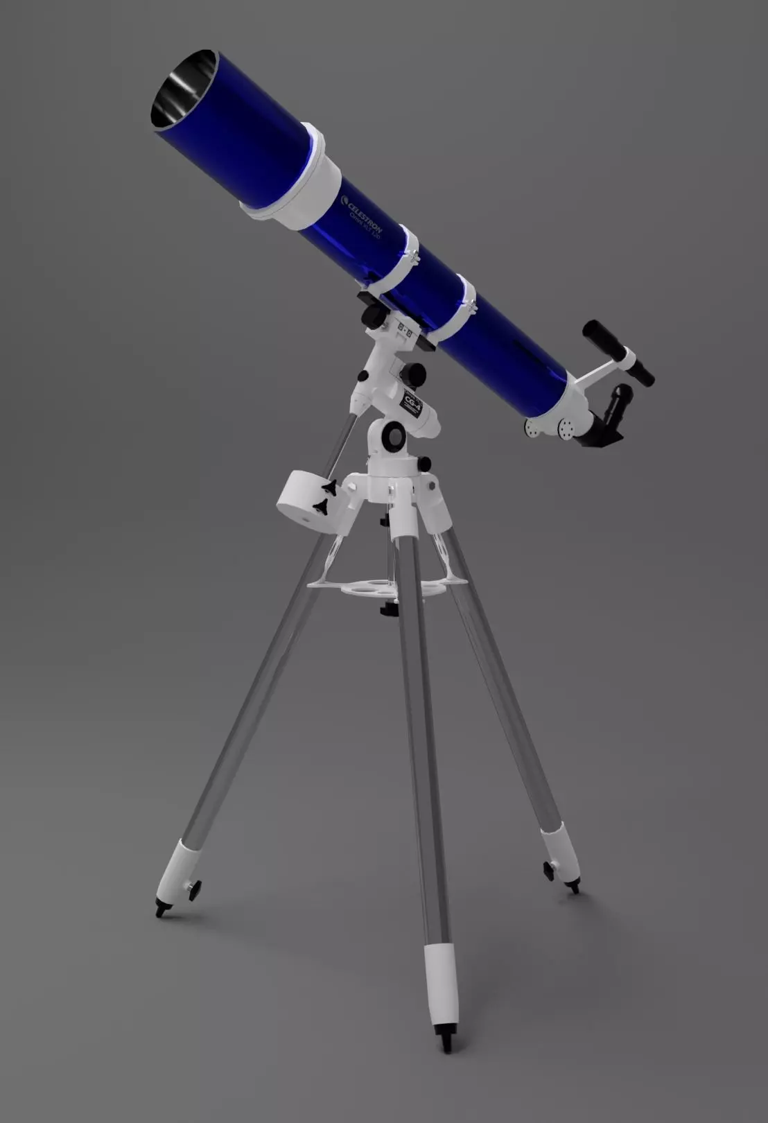 Telescope Celestron Omni XLT 120 Low-poly 3D model_0