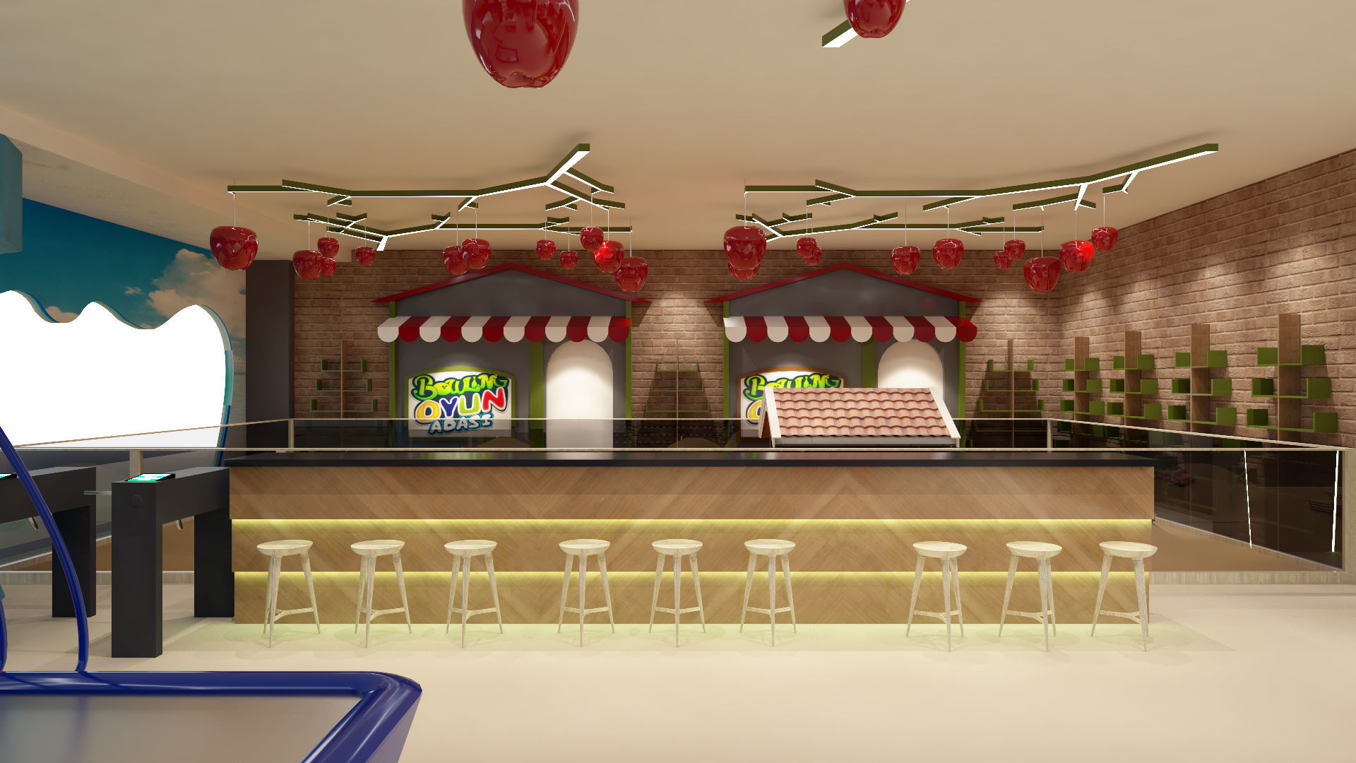 Bowling Alley 3D model_5