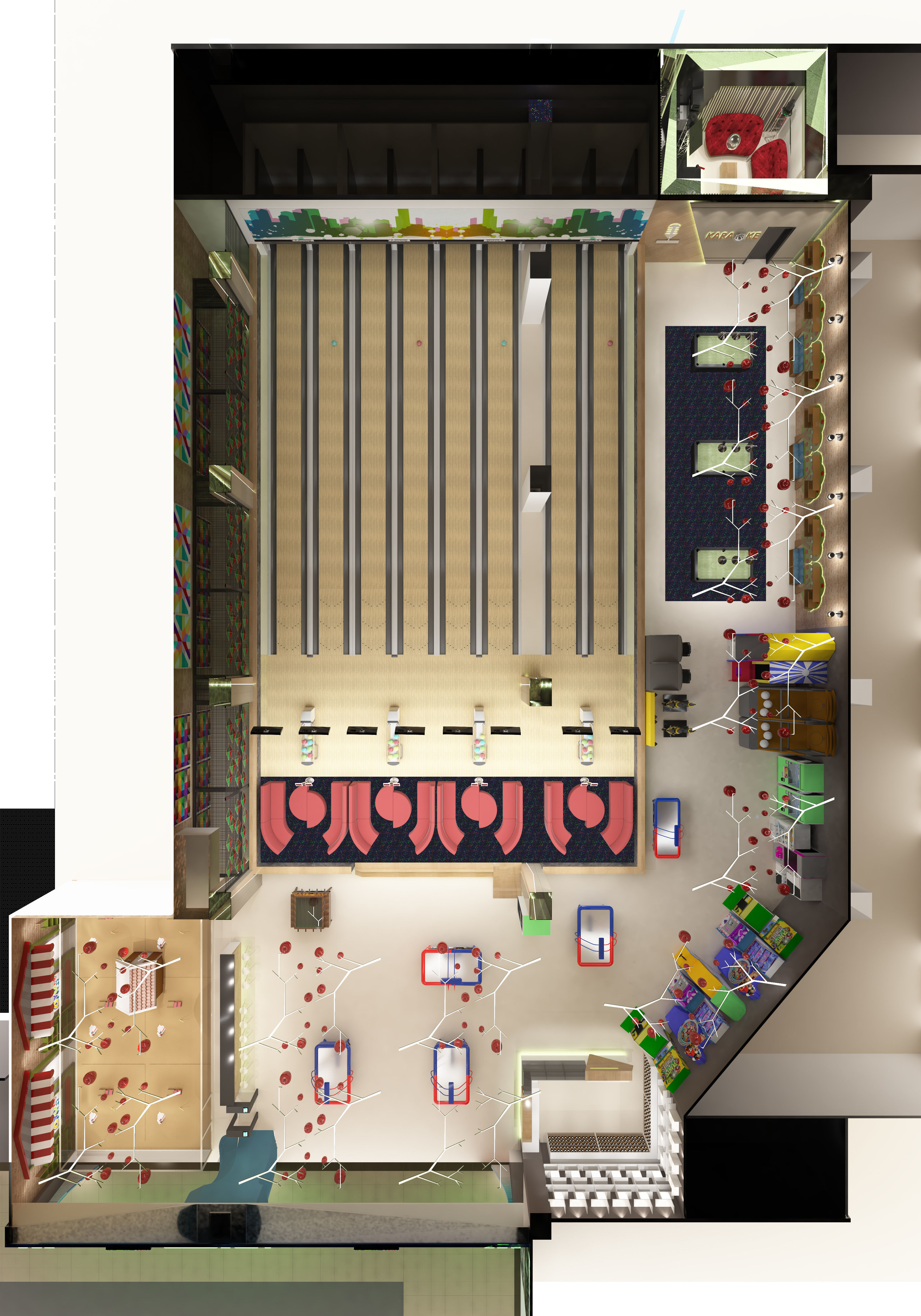 Bowling Alley 3D model_1