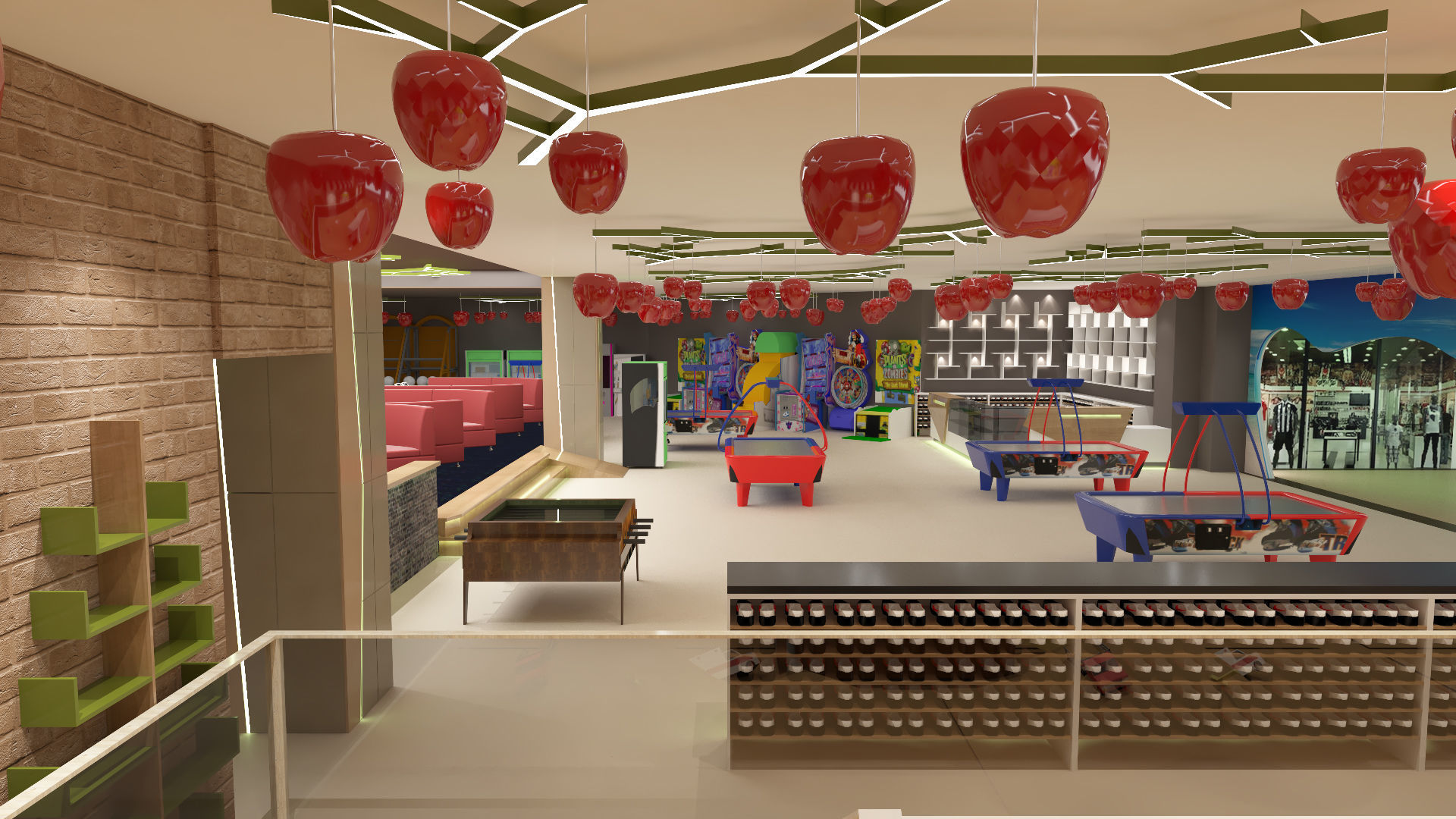 Bowling Alley 3D model_7