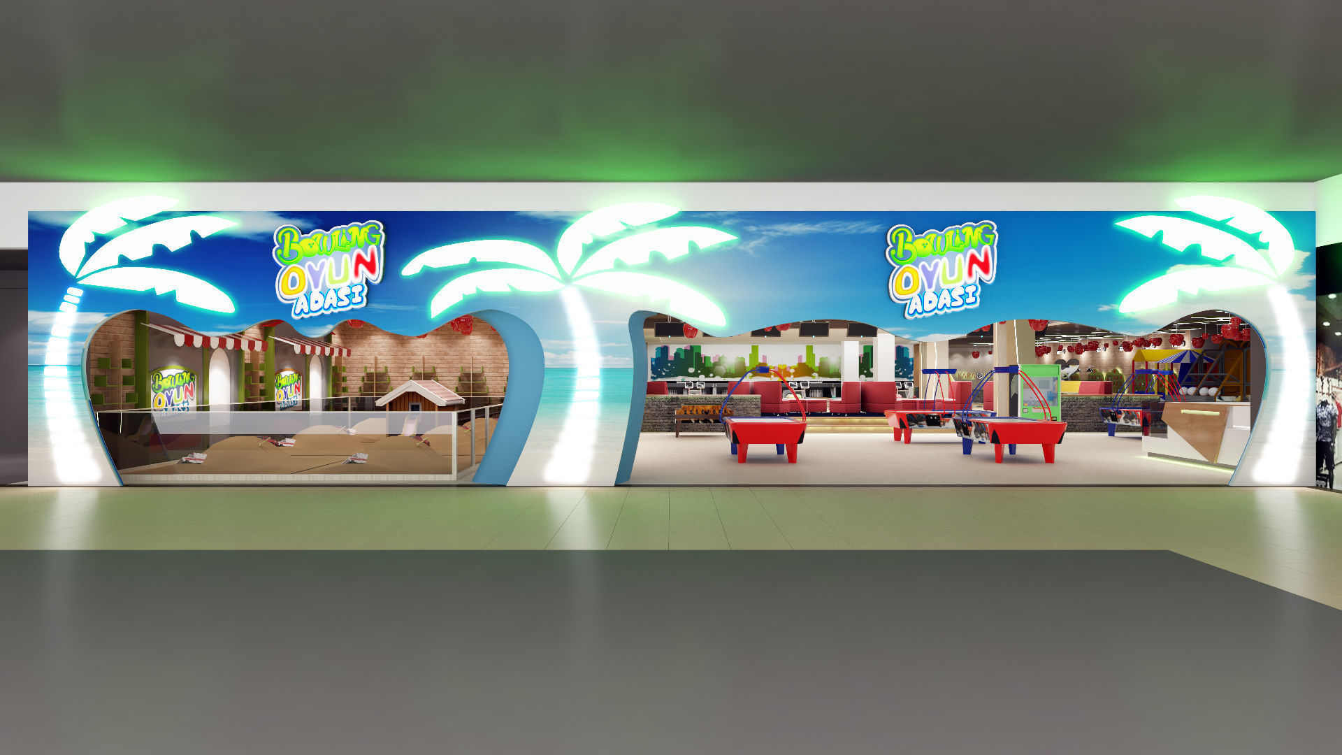 Bowling Alley 3D model_12