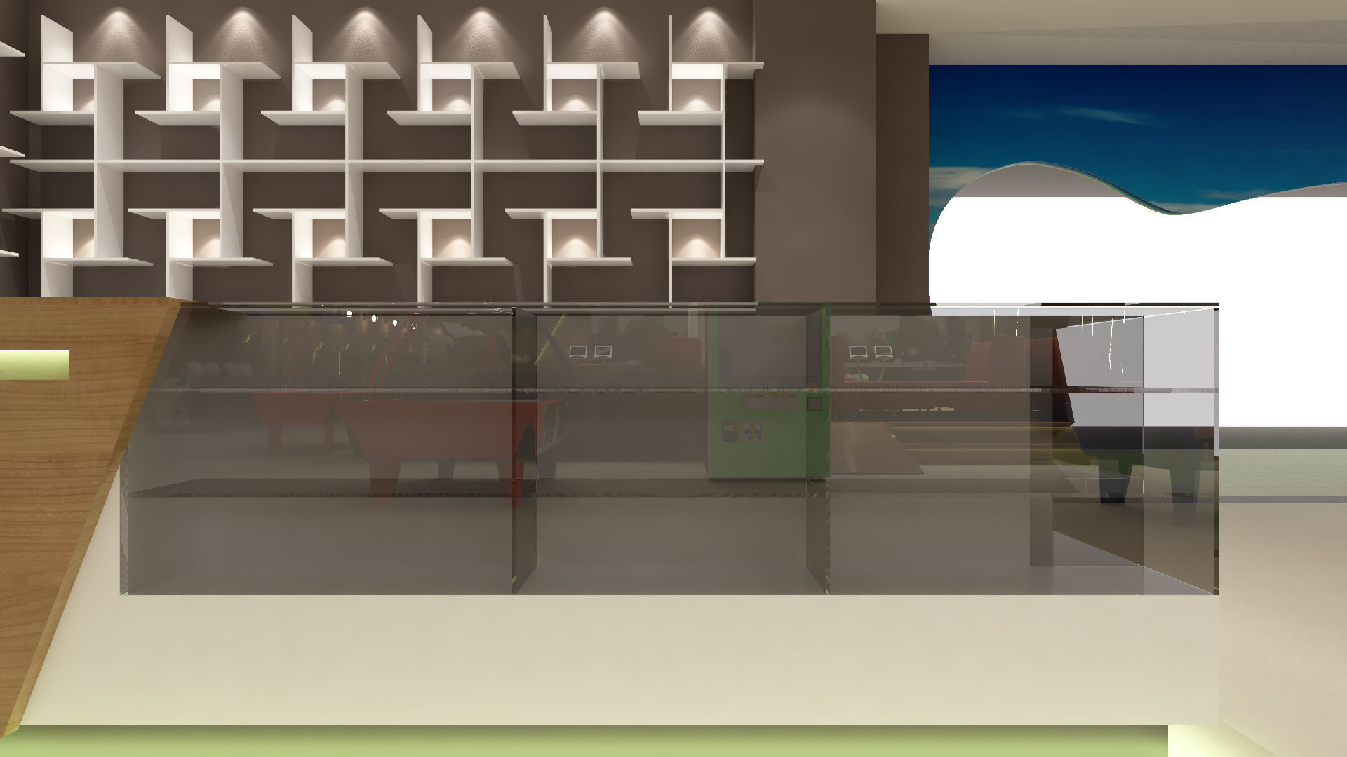 Bowling Alley 3D model_11