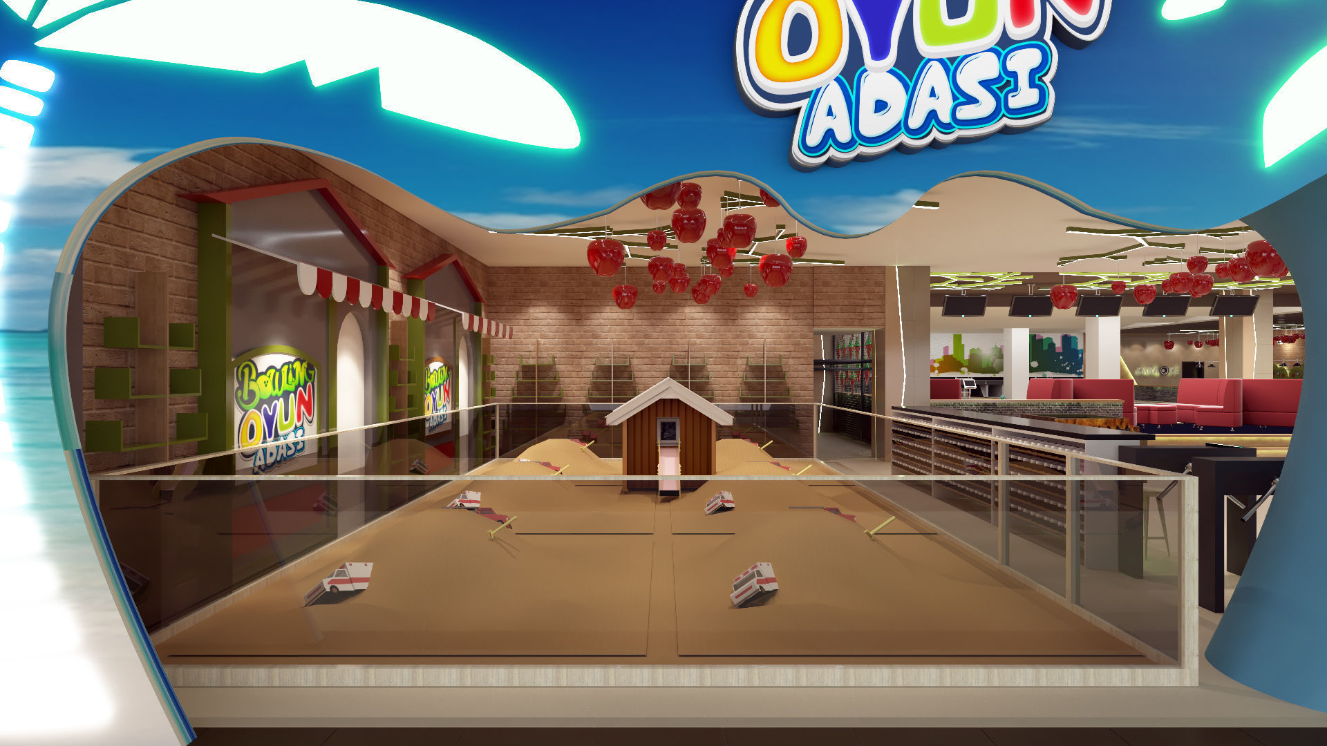 Bowling Alley 3D model_10