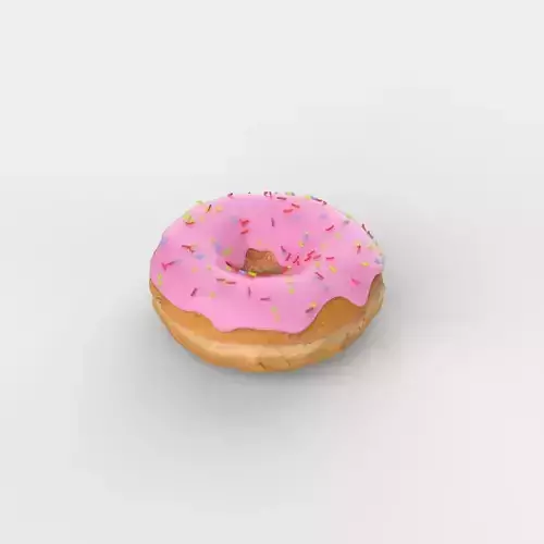 Donut with sprinkles 3D model
