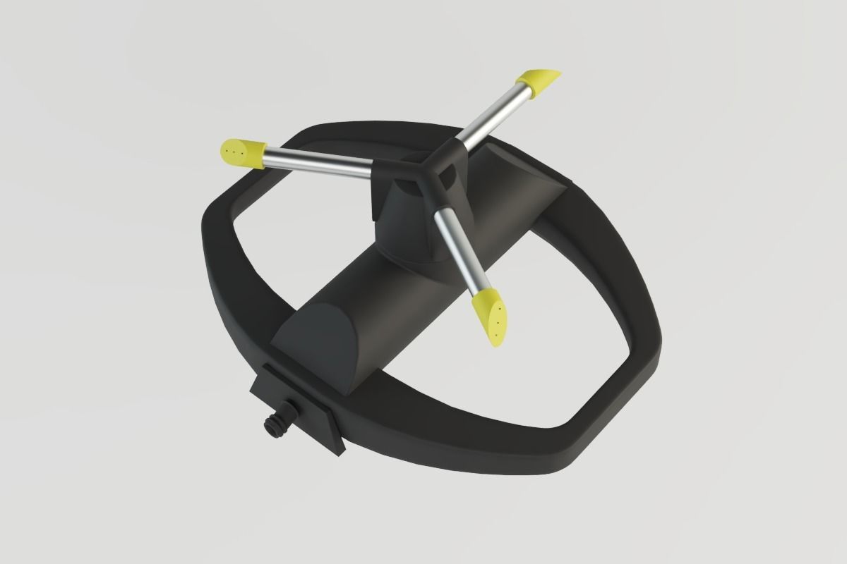 Karcher Circular Sprinkler Low-poly 3D model_8
