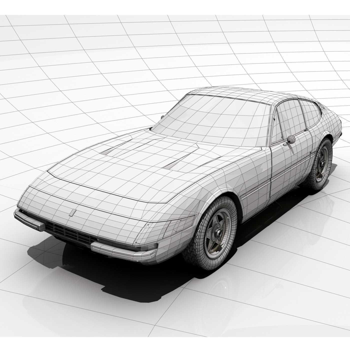 Ferrari 365 GTB 4 Daytona 3D model_12