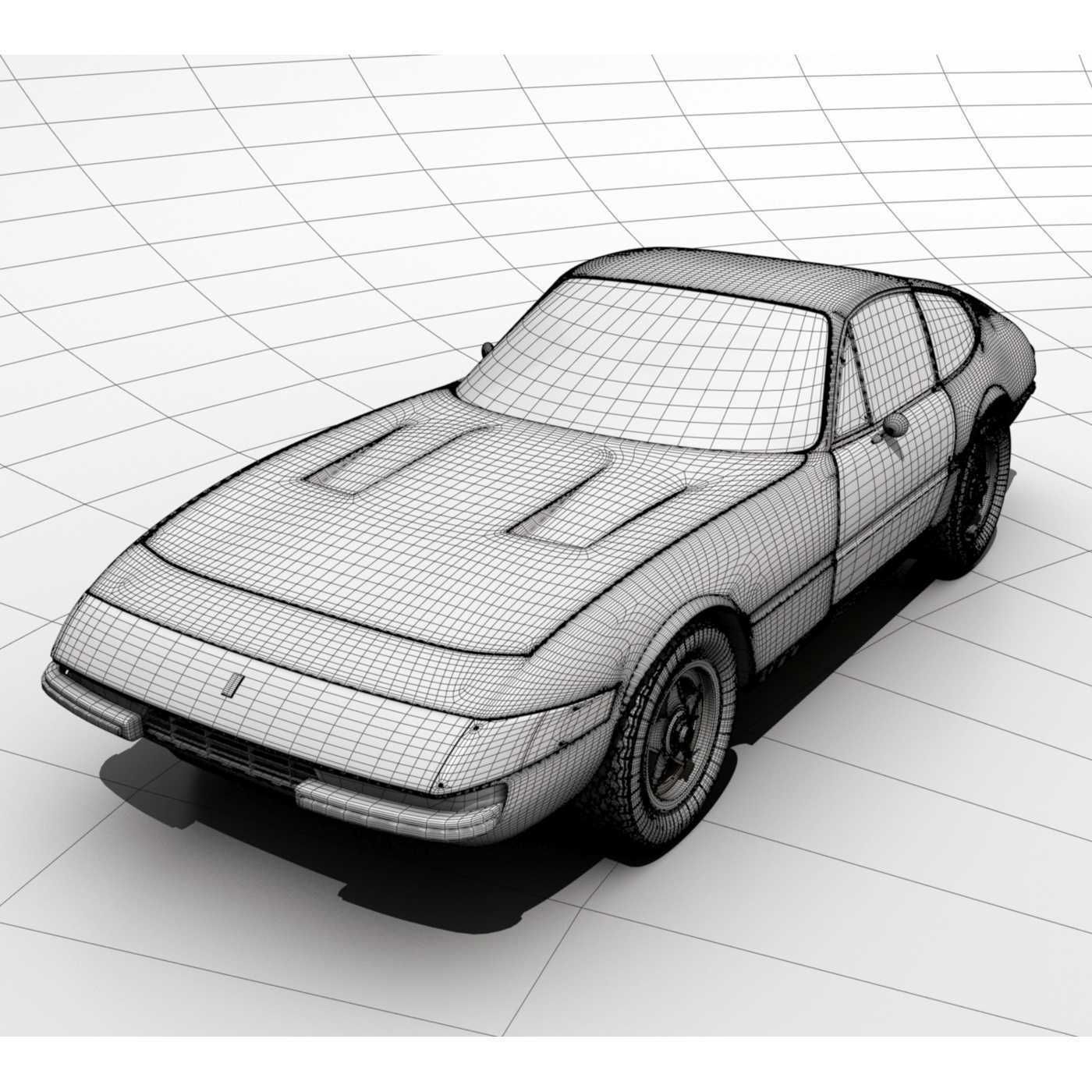 Ferrari 365 GTB 4 Daytona 3D model_11
