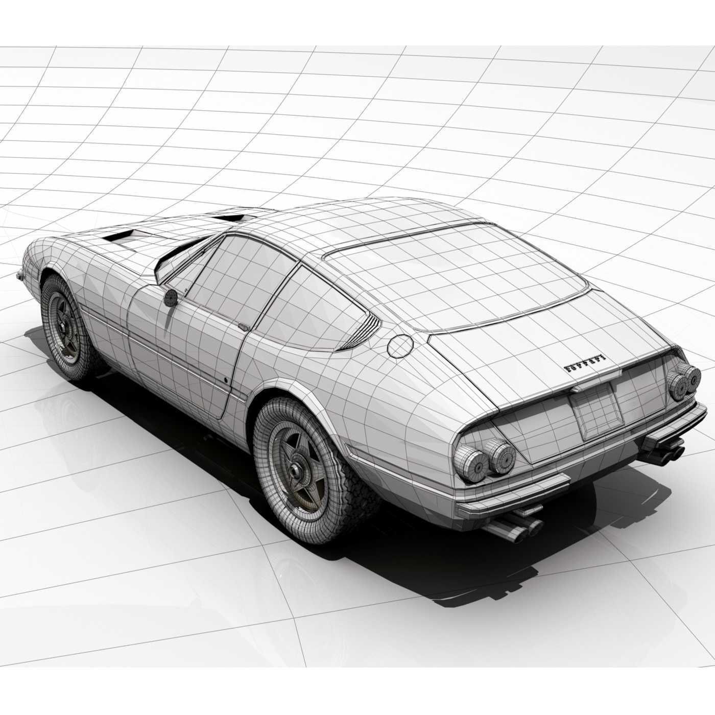 Ferrari 365 GTB 4 Daytona 3D model_13
