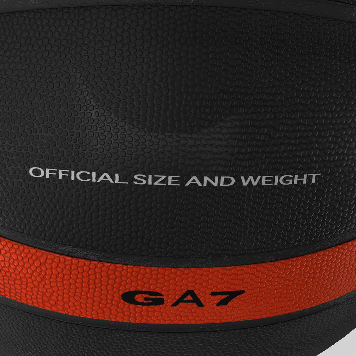 Basketball ball EBA black Low-poly 3D model_4