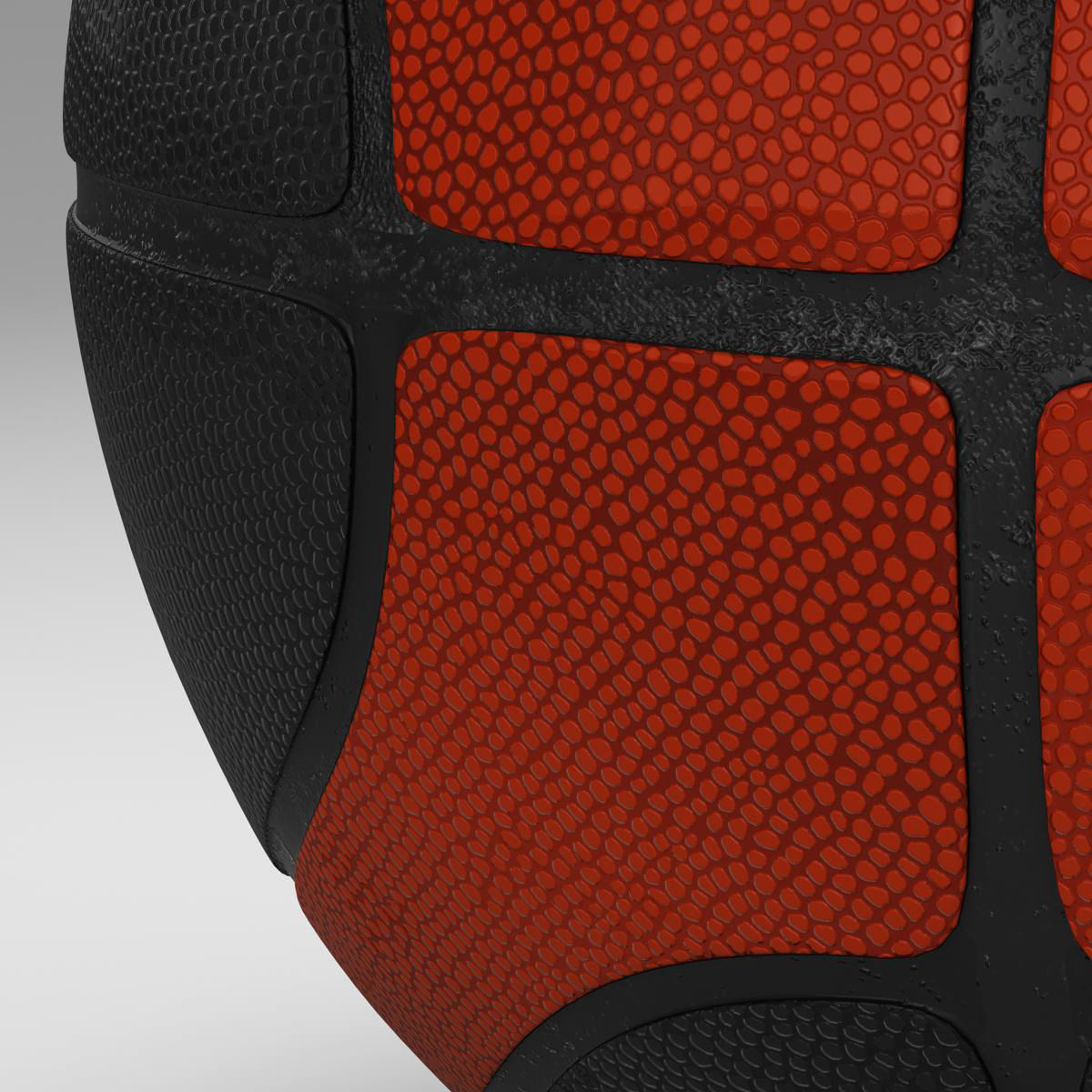 Basketball ball EBA black Low-poly 3D model_19